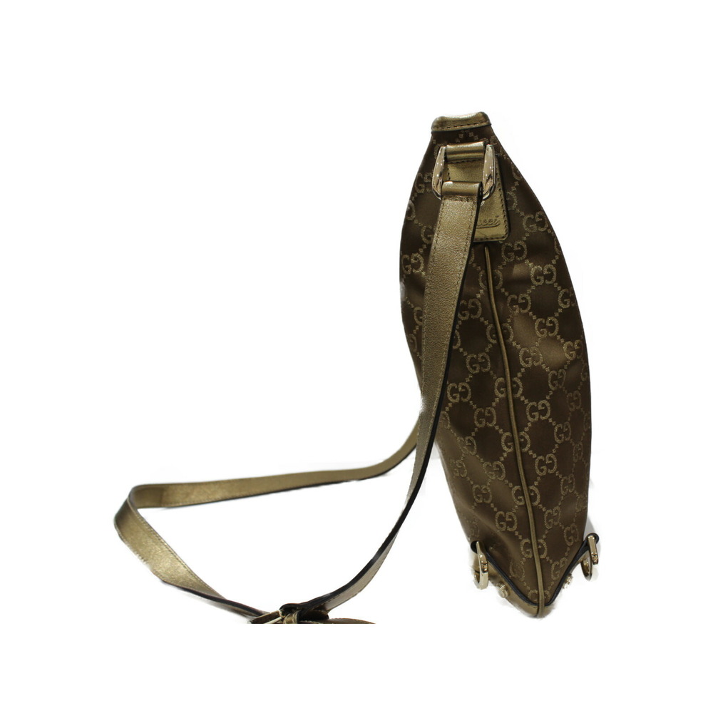 Gucci GG Bag Crossbody Messenger Gold Canvas Shoulder - Picture 3 of 7